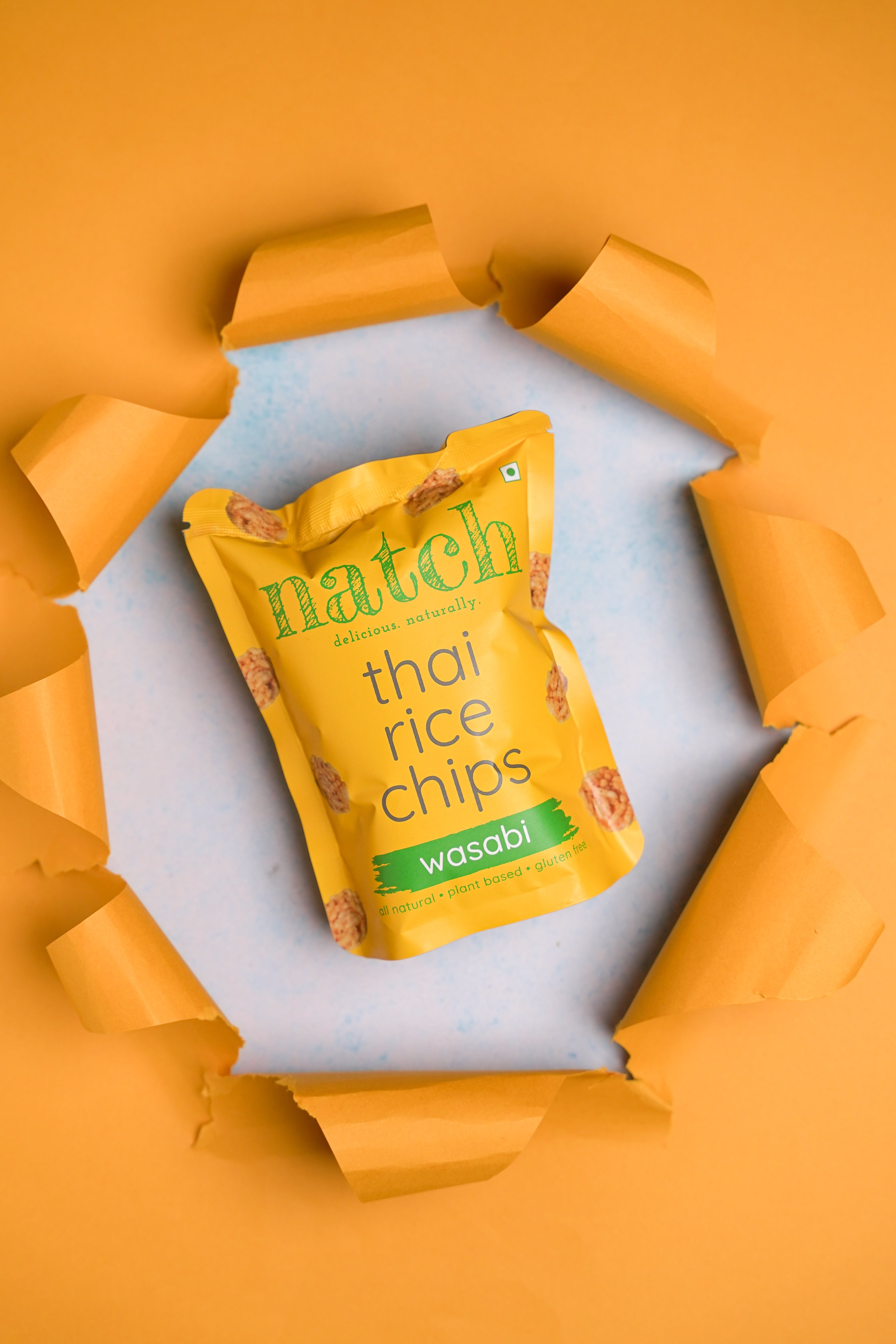 thai rice chips - wasabi (small pack - 25g)