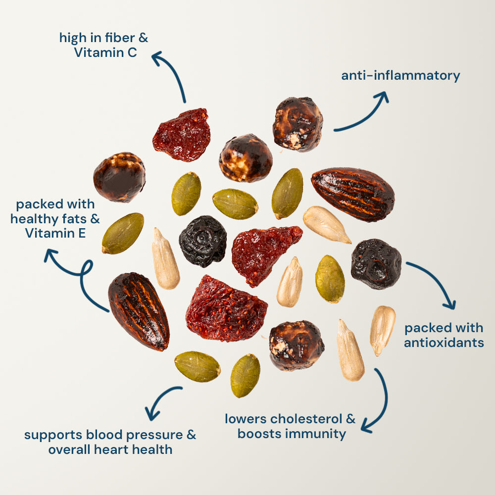 maple cocoa glazed nut mix (120g pack)