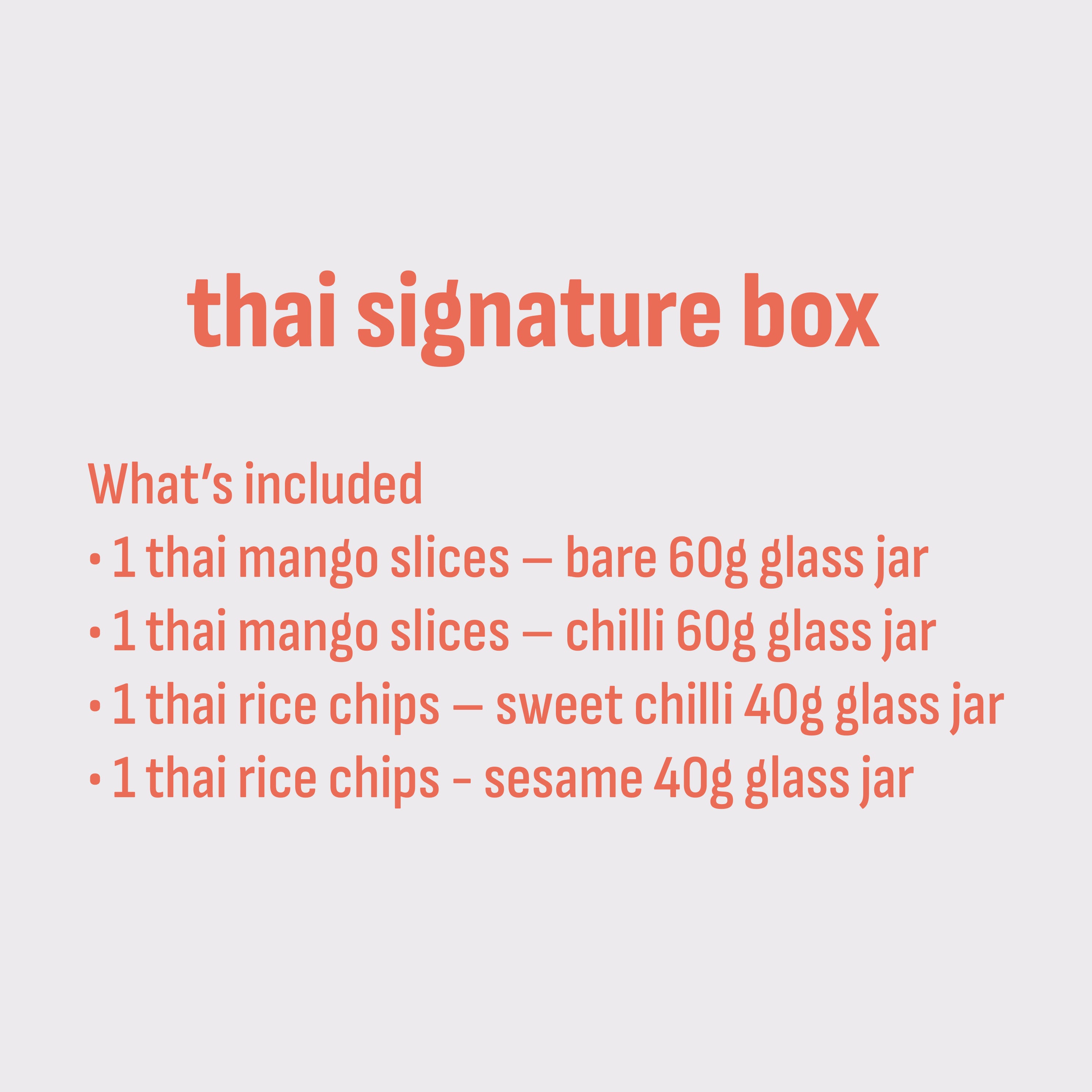 thai signature glass jar box