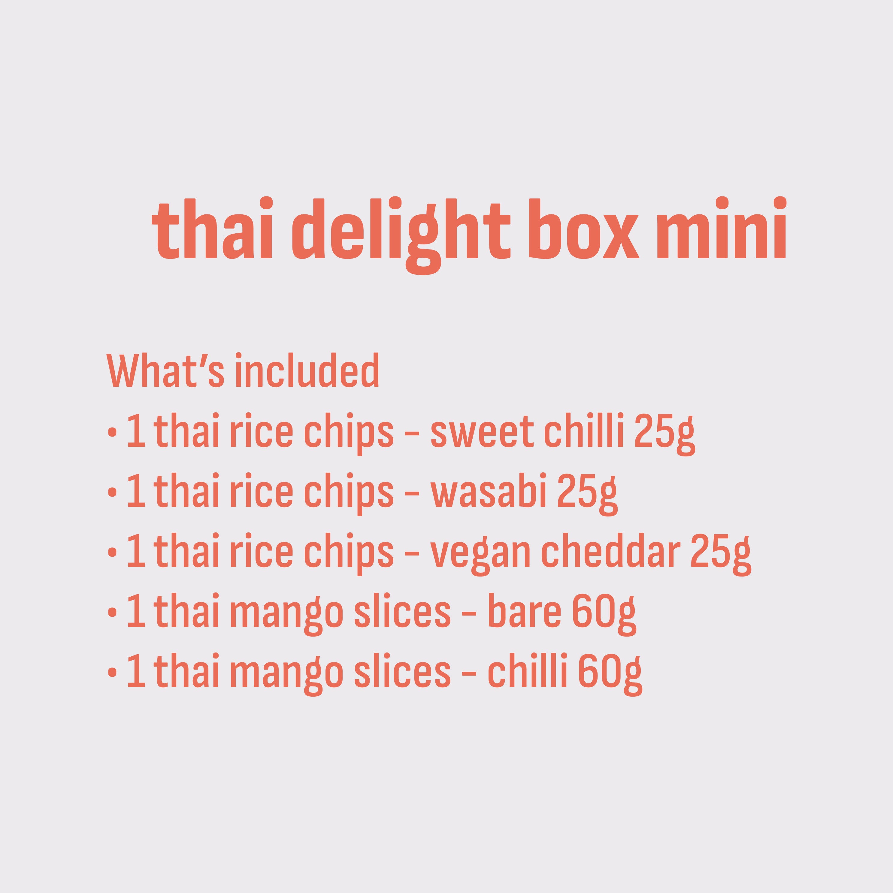 thai delight box - mini