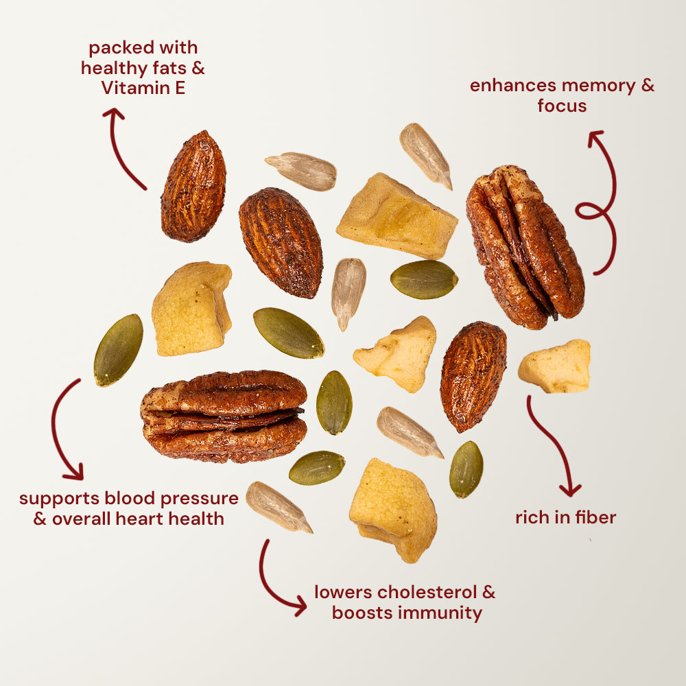 maple cinnamon glazed nut mix (120g pack)