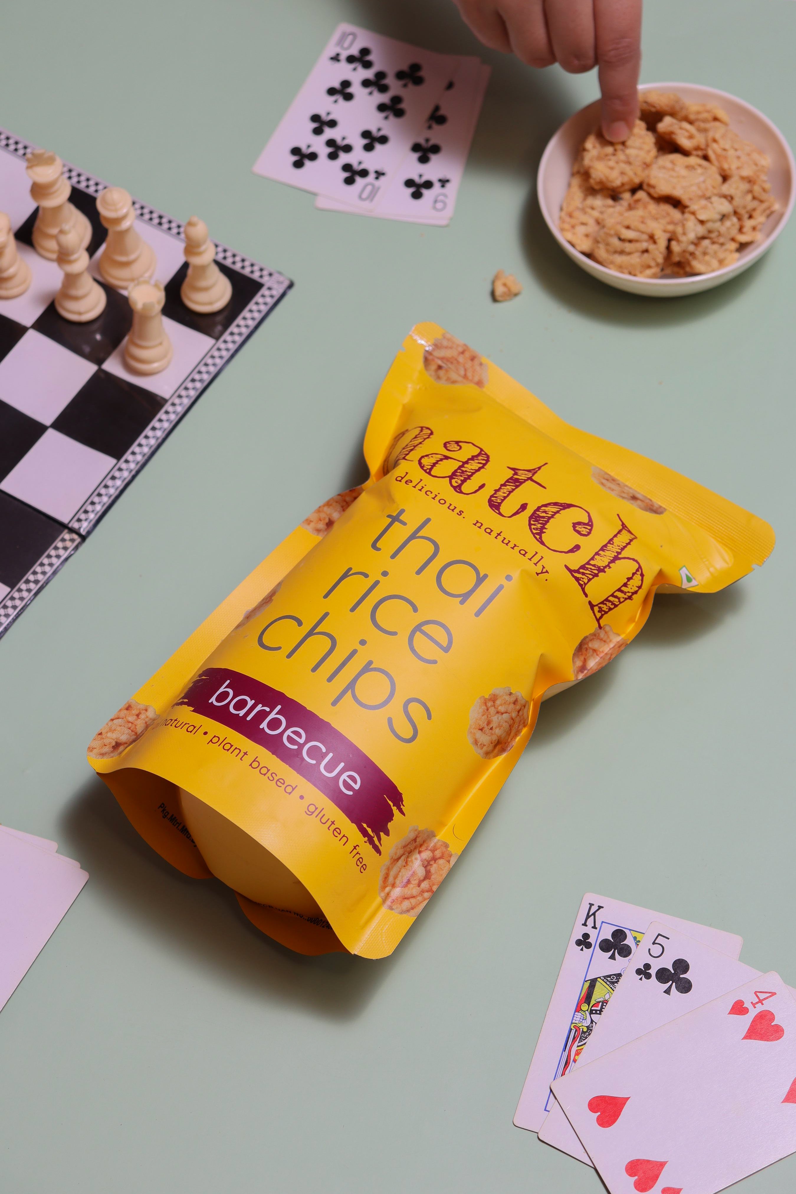 thai rice chips - barbecue (large pack - 100g)