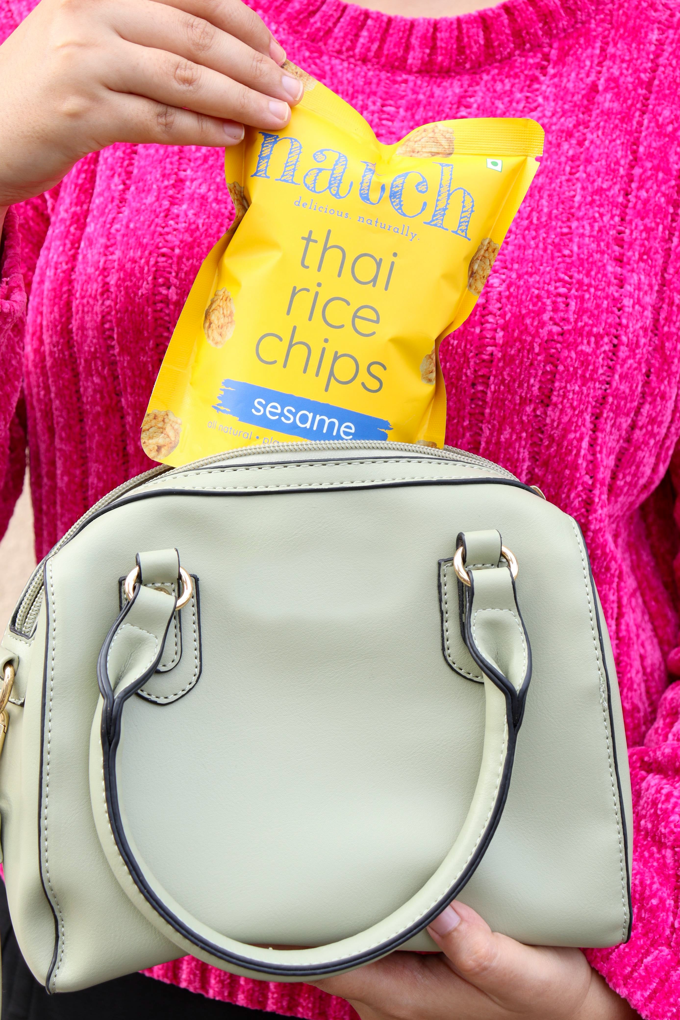 thai rice chips - sesame (small pack -25g)