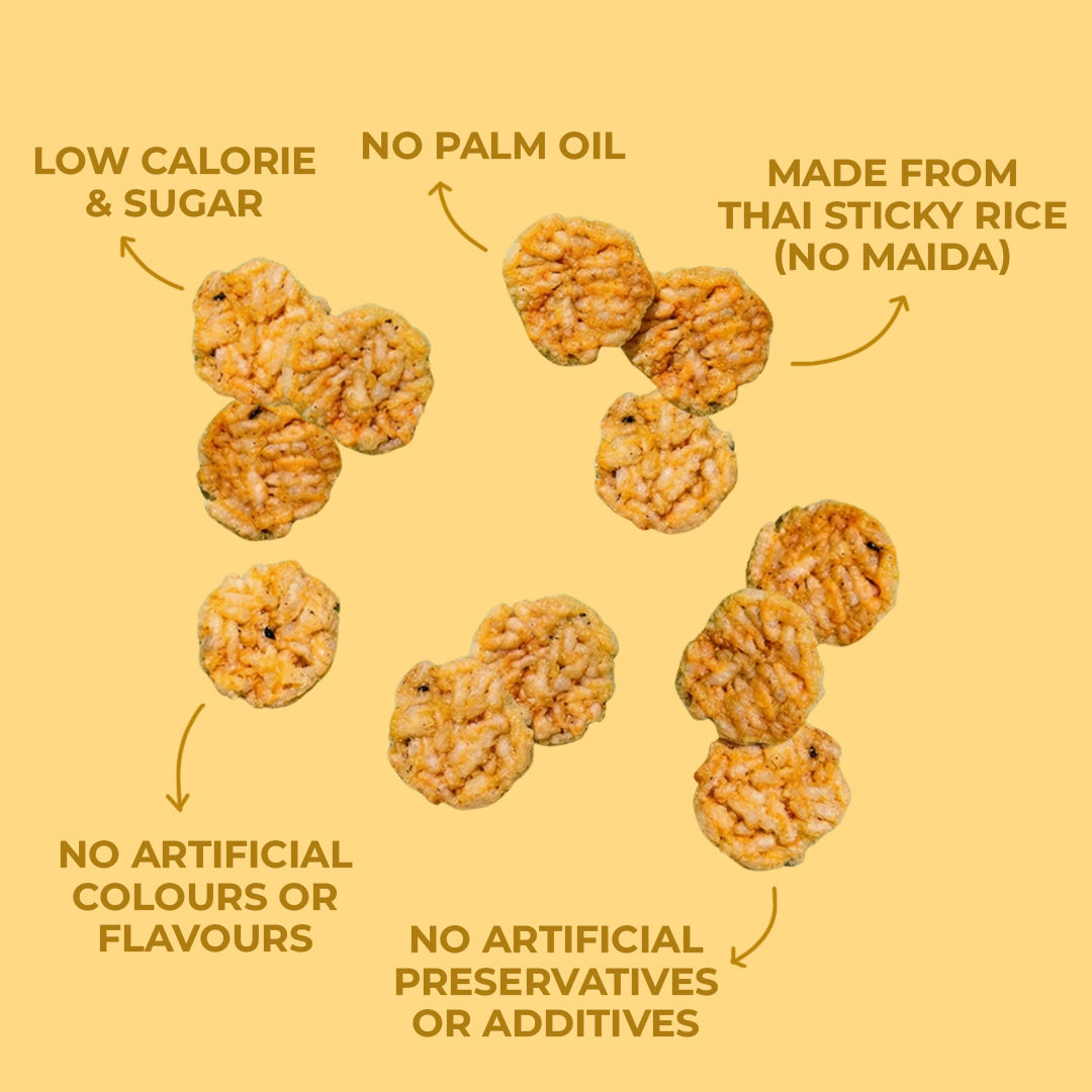 thai rice chips - sweet chilli (large pack 100g)