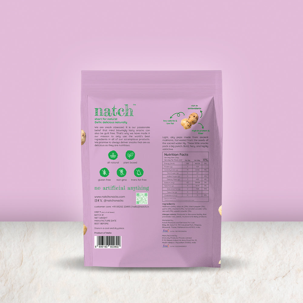 popped water lily - wasabi (45g pack)