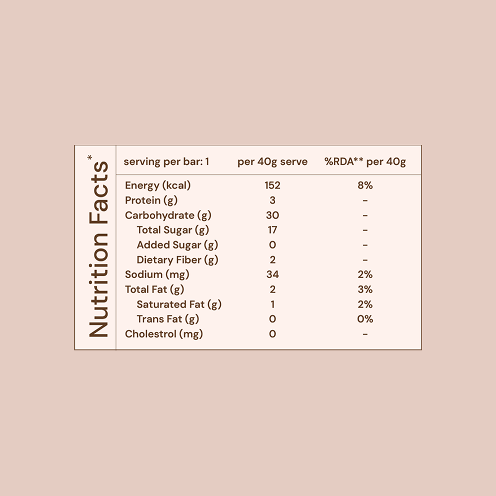 millet bar - peanut cocoa (pack of 6 - 40g)