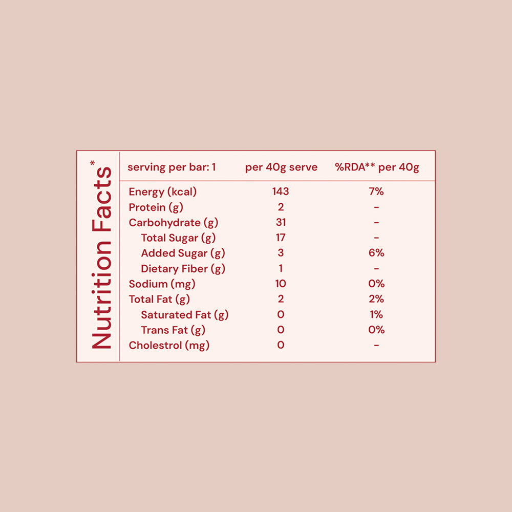 millet bar – almond cranberry (pack of 6 – 40g)