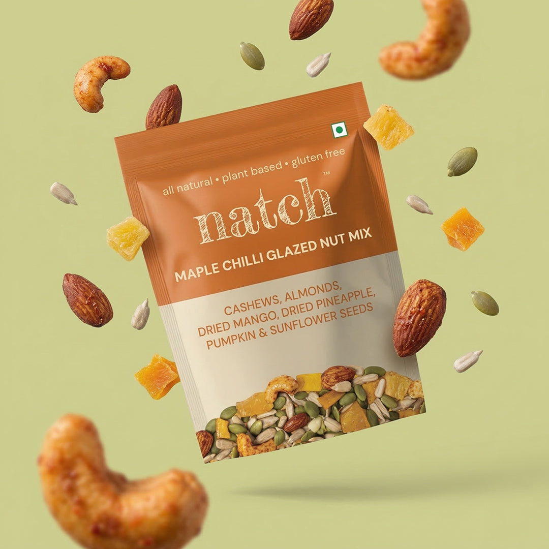 maple chilli glazed nut mix (120g pack)