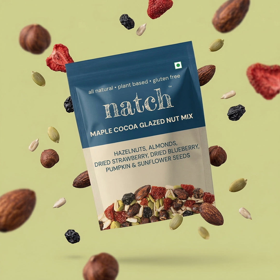 maple cocoa glazed nut mix (120g pack)