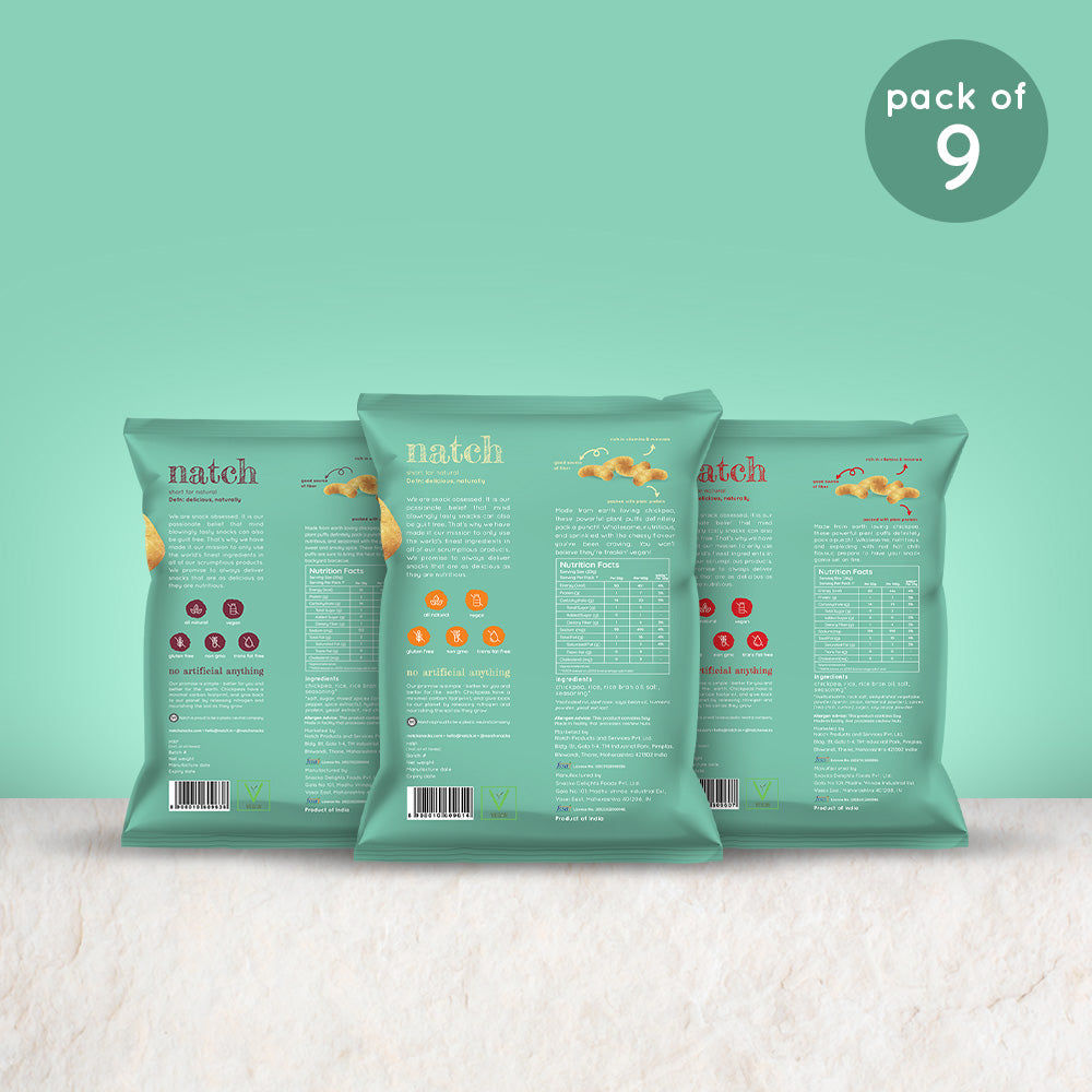 chickpea puffs - variety pack (pack of 9 - 20g)