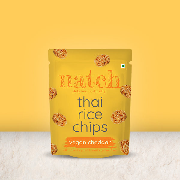 thai rice chips - vegan cheddar (small pack - 25g)
