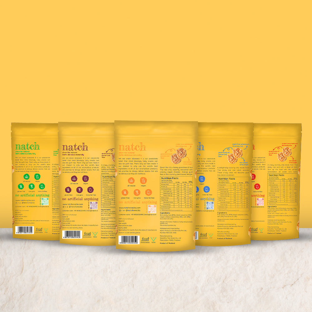 thai rice chips - variety pack (large pack - 100g)