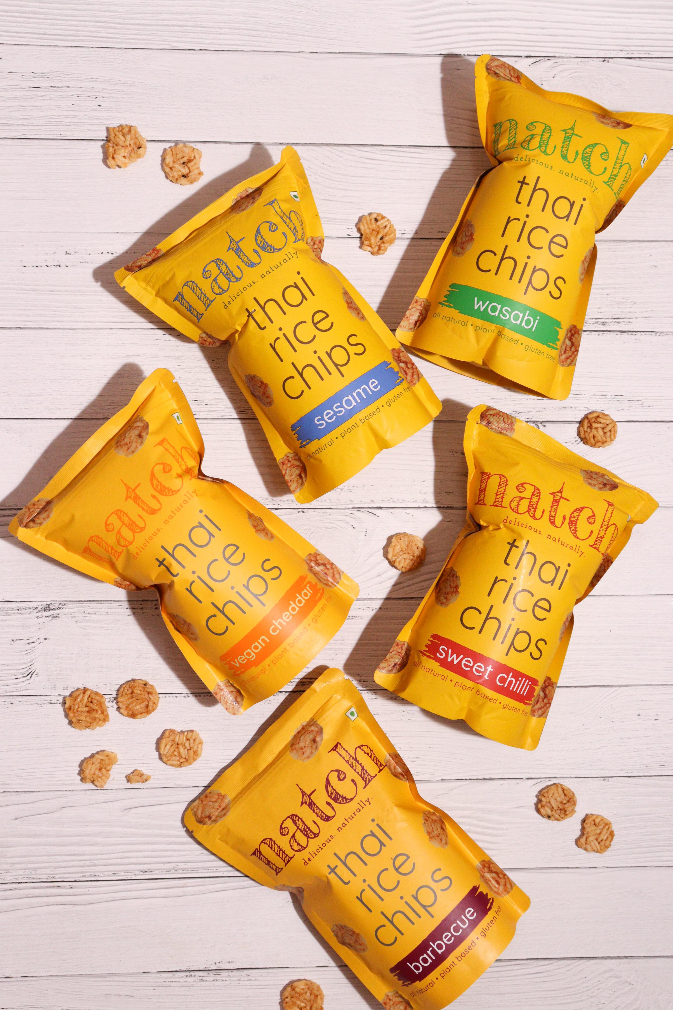 thai rice chips - variety pack (large pack - 100g)