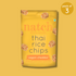 thai rice chips - vegan cheddar (large pack of 3 - 100g)