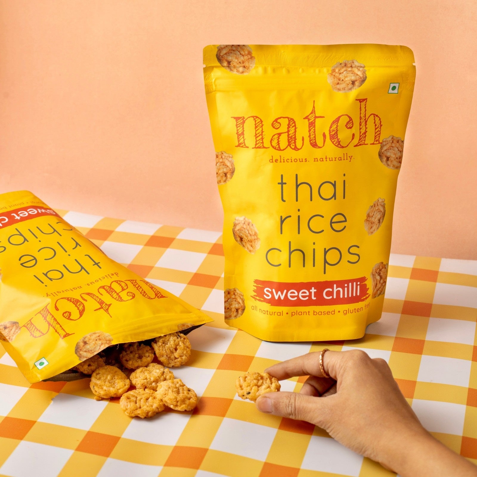 thai rice chips - sweet chilli (large pack 100g)